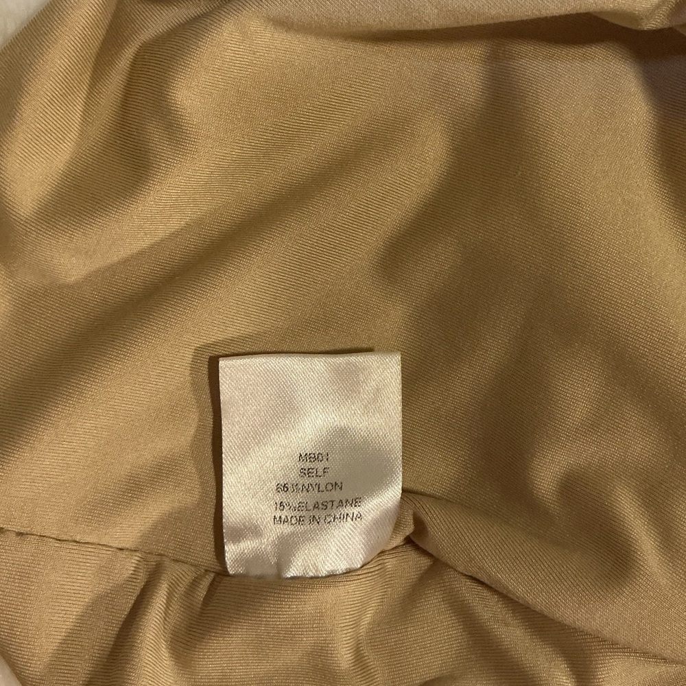 Meshki Tan Strapless  bodycon Dress - Picture 7 of 7